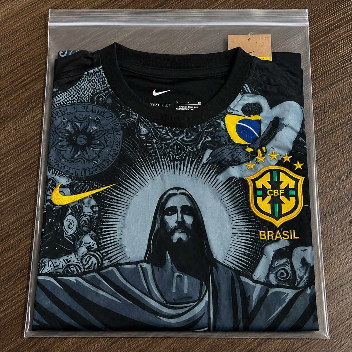 Brazil Jesus Graphic Jersey