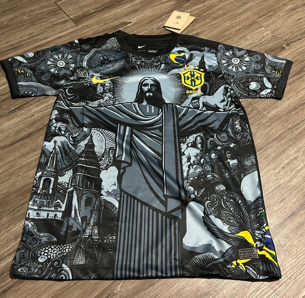 Brazil Jesus Graphic Jersey