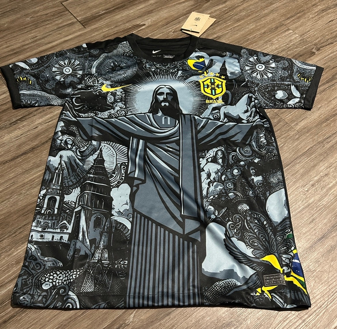 Brazil Jesus Graphic Jersey