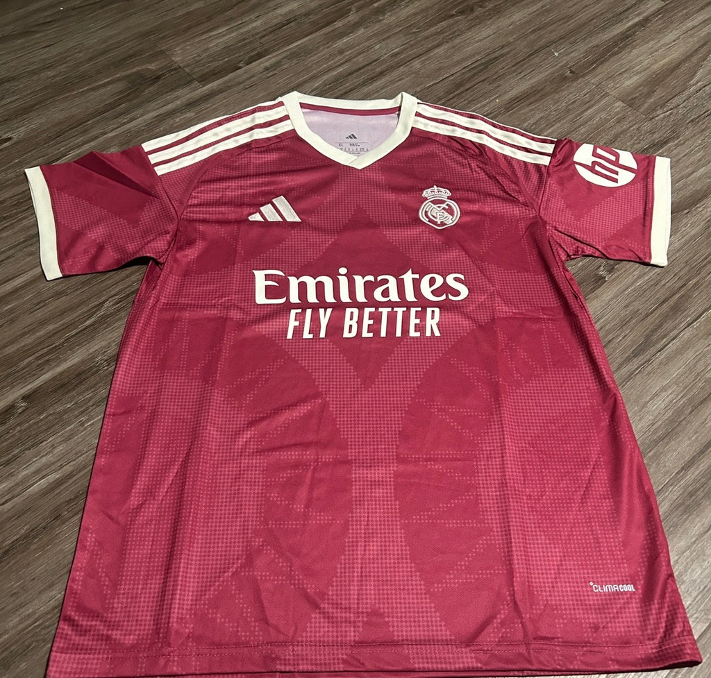 Real Madrid Burgundy Jersey