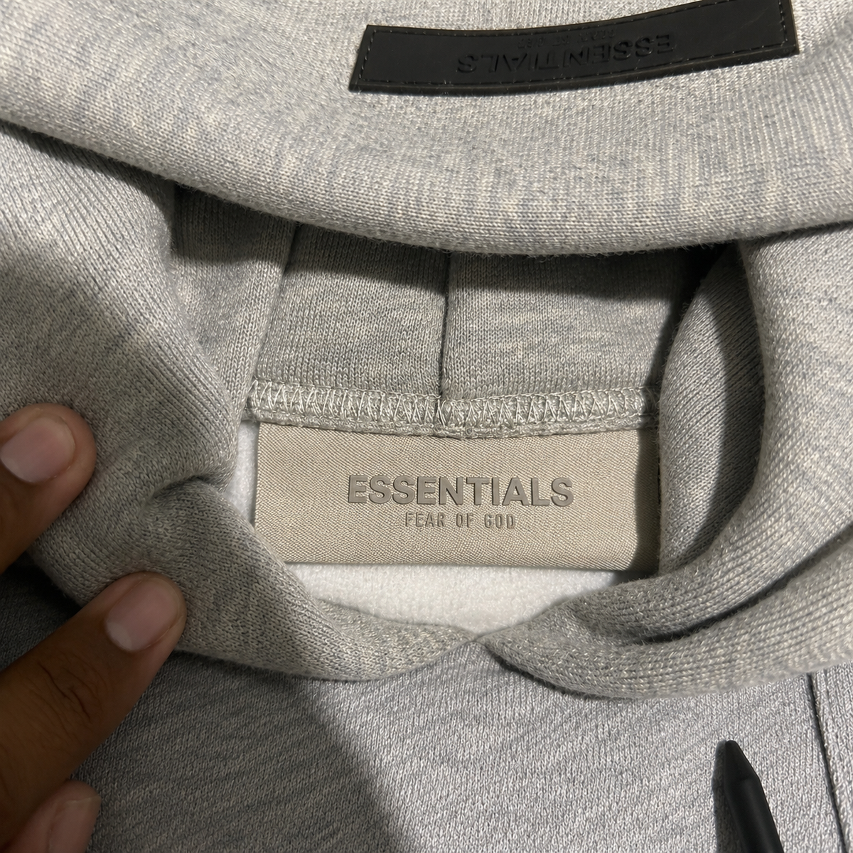 Grey Essentials Fear of God Hoodie