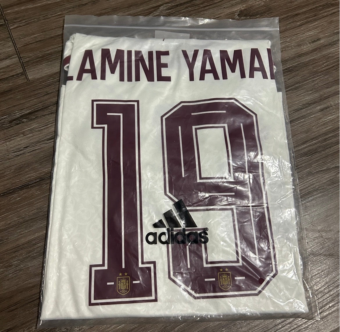 Spain 2 Stars Lamine Yamal #19 Away Jersey
