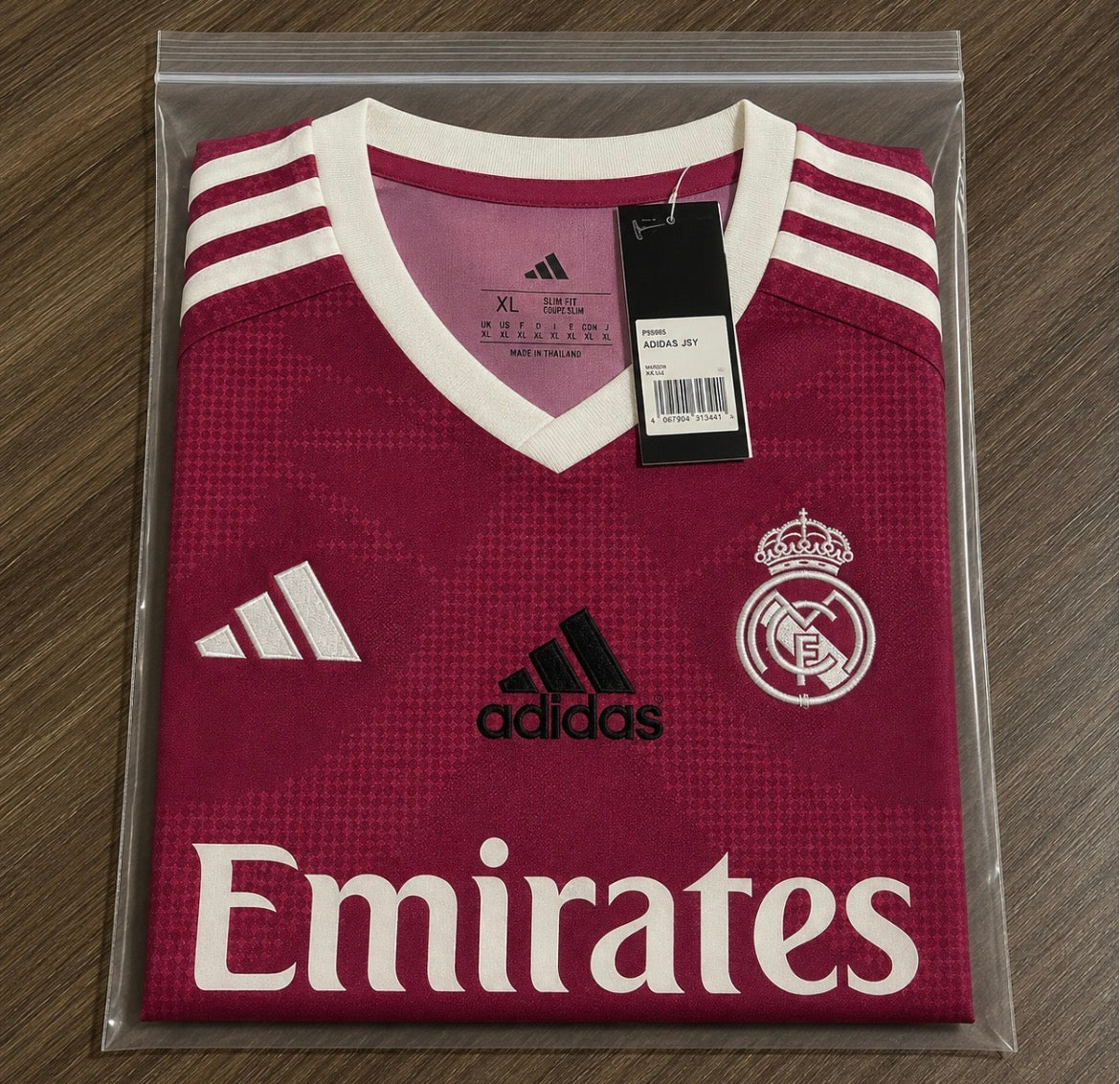 Real Madrid Burgundy Jersey